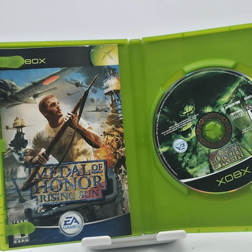 Vtg Medal Of‎ Honor Rising Sun Microsoft Xbox Video Game Complete NTSC Shooter T
